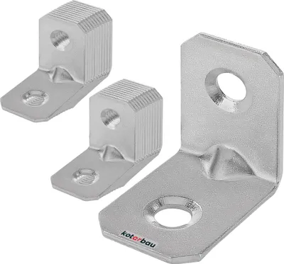 Zdjęcie produktu dla KOTARBAU® zestaw 25 laczników katowych 25 x 25 x 18 mm katownik stalowy koralikowy otwory montazowe katownik meblowy ocynkowany wytrzymaly lacznik do drewna katownik montazowy katownik krzeselkowy