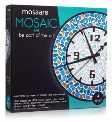 Produktbild von Kreatives Mosaik Set Runde Uhr Bunte Dekoration Roter Käfer