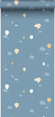 Immagine prodotto di Sanders & Sanders carta da parati mongolfiere blu scuro 53 cm x 10 m