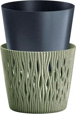 Produktbild von Sandy Round ECO Holz Blumentopf