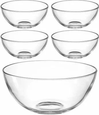 Produktbild von Leonardo Schalenset L CUCINA, 5-tlg., Schale, Schüssel, Dessertschale, Salatschale, Glas, 066348