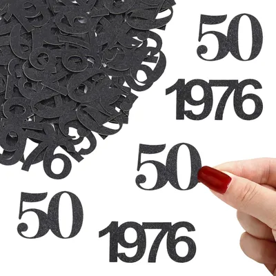 Productafbeelding van Glinsterend Confetti voor 50e Verjaardag - Decoratie voor Tafel en Feest