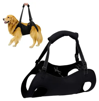 Produktbild von Hunde-Tragehilfe für Hinterbeine, Mobilitätshilfen für Hunde mit Griffen zur Unterstützung von behinderten, verletzten oder älteren Hunden (M)