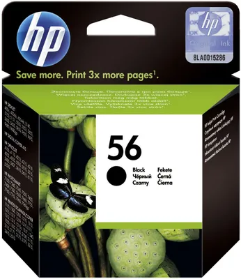 Image de Encre originale hp 56 (C6656AE) pour hp 19 ml noir
