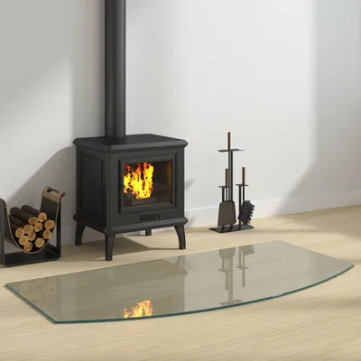 Produktbild von Möbel Feuerstelle Glasplatte Transparent 120 x 60 cm GlasFunkenschutzplatten - Funkenschutzplatten c6321