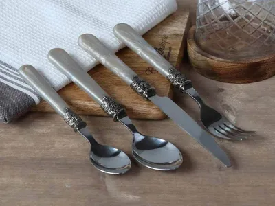 Produktbild von Chic Antique I Linas Besteck Set 16-teilig I perlmutt
