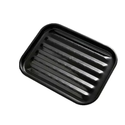 Obrázek produktu pro Grilovací tác GRILLCHEF - 32,5x24,5 cm - černý