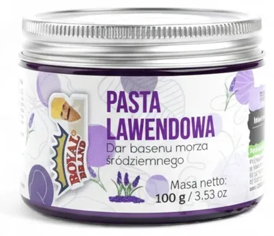 Zdjęcie produktu dla Naturalna pasta lawendowa 100 g do wypieków i lodów, z kwiatów lawendy królewskiej