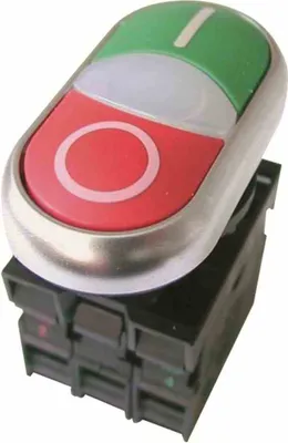 Produktbild von EATON M22-DDL-GR-X1/X0/K11/230-W 216509 Doppel-drucktaster 1S1Ö+LED 85-264VAC