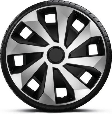 Produktbild von Radkappen Radzierblenden SATZ (4Stück) 15 Zoll VOLVANO VAN SILVER BLACK Z499676