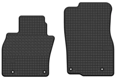 Produktbild von Gummi-Fußmatten Vorne für Mazda CX-60 PHEV 2022- (SUV) – 2-tlg, Schwarz, passgenau – Wielganizator SolidTread