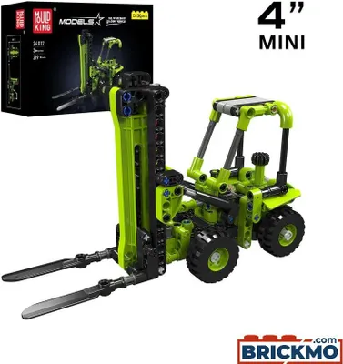 Produktbild von Mould King Gabelstapler Werkstatt Ladefahrzeug Bau-Set 24017