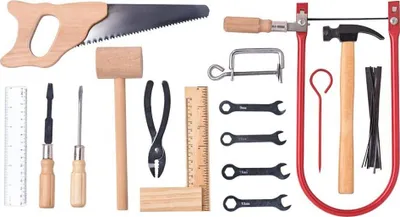 Image de Woody Metal Tools In Wooden Box - Large 102191931