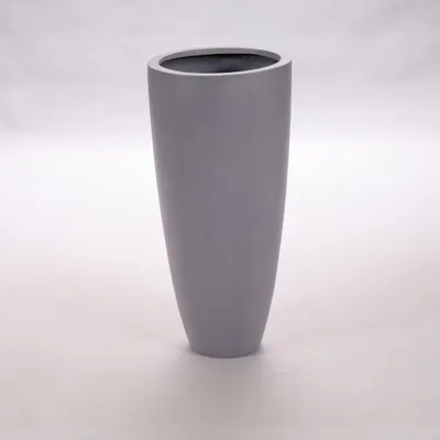 Produktbild von Elegant Einrichten | Pflanzkübel | Fiberglas | rund konisch | D30xH60cm | grau