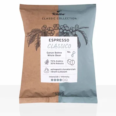 Produktbild von Tchibo Espresso Classico - 10 x 500g Kaffeebohnen