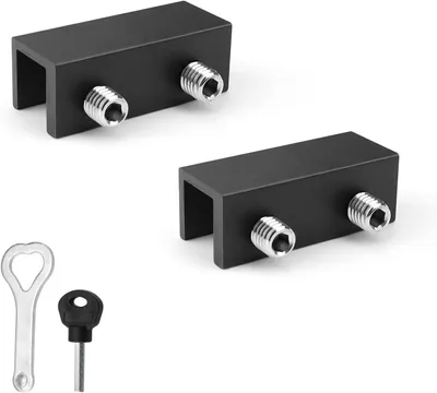 Produktbild von Türschloss 2 Stück, Schwarz, Verstellbar, Aluminiumlegierung, Für Kinder