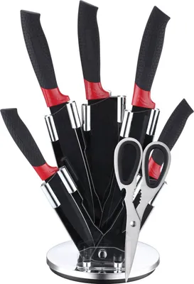 Image de set de couteaux professionnels 7 pièces rotatif Set de couteaux de très haute qualité couteau à éplucher Set de couteaux de cuisine motif 3