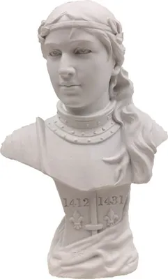 Produktbild von Weiße Büste Jeanne d'Arc nach Vorlage von Goldscheider