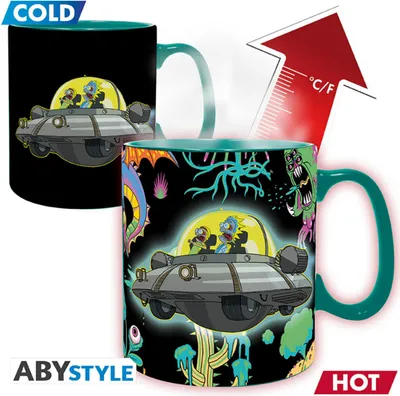 Immagine prodotto di ABYstyle - Tazza con effetto termico dell'astronave di Rick & Morty