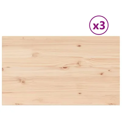 Produktbild von Tischplatten 3 Stk. 80x47x1,7 cm Rechteckig Massivholz Kiefer