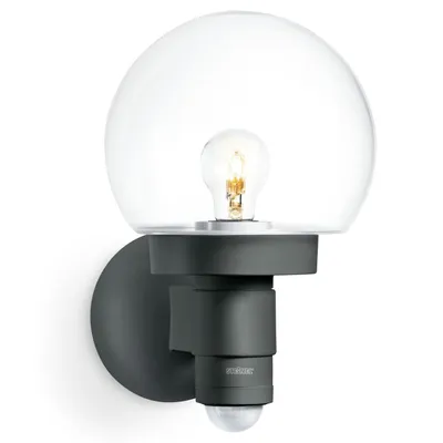 Produktbild von STEINEL L 115 S, Wandbeleuchtung für den Außenbereich, Anthrazit, Glas, Kunststoff, IP44, Eingang, Fassade, II