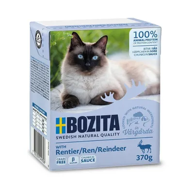 Image de Bozita Cat Tetra Recard Pezzetti in Salsa Renna 370g