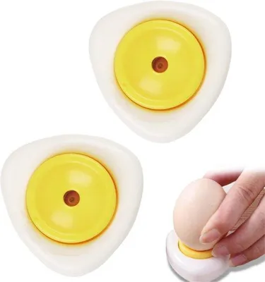 Produktbild von 2 Eierpiekser - Eierpiekser - Gerät zum Anstechen von Eiern - Halbautomatische Eierschalen-Perforierer - Eierschalen-Locher - Gerät zum Anstechen von Eiern - Zum Kochen von Eiern - Locher - Zum Anstechen von Eiern