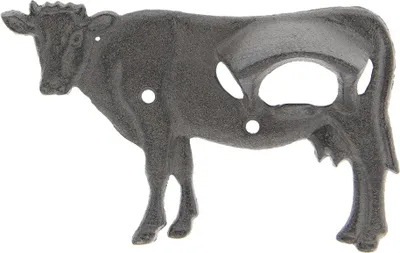 Produktbild von Clayre & Eef Flaschenöffner 16x3x10 cm Braun Eisen Kuh