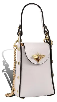Produktbild von Toscanto Damen Umhängetasche Leder Tasche weiß D2OTT813UW