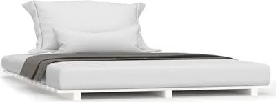 Obrázok produktu pre vidaXL Posteľ z masívu biela 135x190 cm Borovica