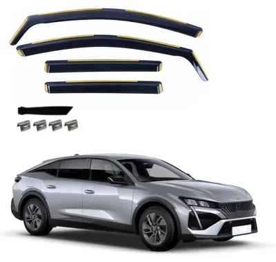 Produktbild von Komplettsatz mit 4 Windabweisern für PEUGEOT 408 LSE (Baujahr 2022) +