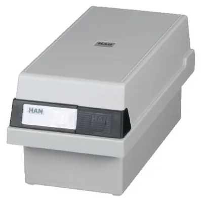 Produktbild von HAN Karteikasten 967-11 DIN A7 quer max. 800Karten PS lichtgrau