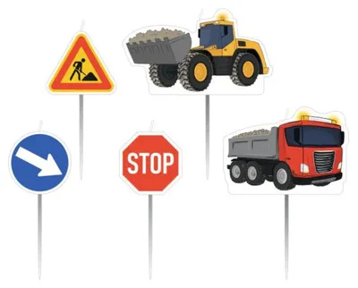 Productafbeelding van Verjaardagskerstjes, set van 5 stuks, 6 cm