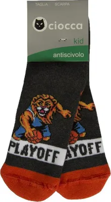 Image de Une paire de chaussettes CIOCCA basses antidérapantes pour bébé garçon et homme, référence 4/493A, 3-10/12 - pointure 35/40, 82 % coton, 17 % polyamide, 1 % Élasthanne