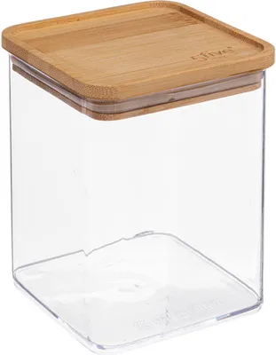 Produktbild von 5 five simply smart - Vorratsdose quadratisch bambusdeckel "eske" 1l
