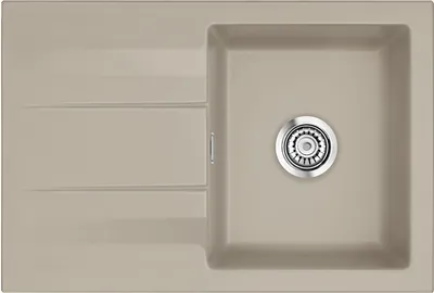 Produktbild von Systemceram KeraDomo Spüle GENEA 75 in FANGO mit Handbetätigung / Einbauspüle