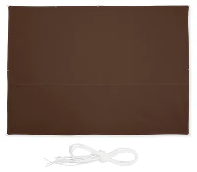 Image de relaxdays Voile d'ombrage rectangulaire beige 2,5 x 3,5 m