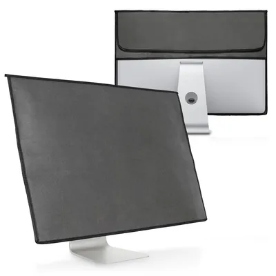 Produktbild von kwmobile Hülle kompatibel mit 24-26" Monitor - mit 2 Fächern auf Rückseite - Schutzhülle in Dunkelgrau