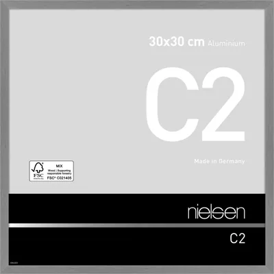 Produktbild von nielsen Aluminium Bilderrahmen C2, 30x30 cm, Struktur Grau Matt