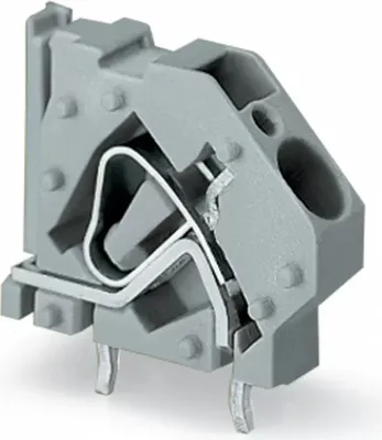 Produktbild von WAGO Anreihbare Leiterplattenklemme;6 mm²;Rastermaß 7,5 mm;grau 745-831