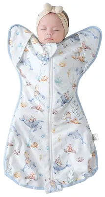 Produktbild von Baby-Schlafsack, 0.5 TOG, Atmungsaktiv und Sicher mit Beinfreiheit für 0-6 Monate