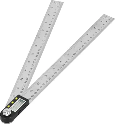 Produktbild von Digitaler Winkelmesser/Lineal 2-in-1 Goniometer/Winkelmesser mit Display für Automobile (0šC300 mm)