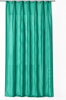 Produktbild von Vorhang jade grün Kräuselband halbtransparent Wildseiden Optik 140x245 cm