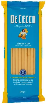 Produktbild von 10x Pasta De Cecco 100% Italienisch Zitone n. 19 Nudeln 500g