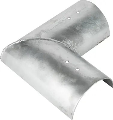 Image de Pièce de jonction angle 100 mm pour poteaux ronds - Par pièce