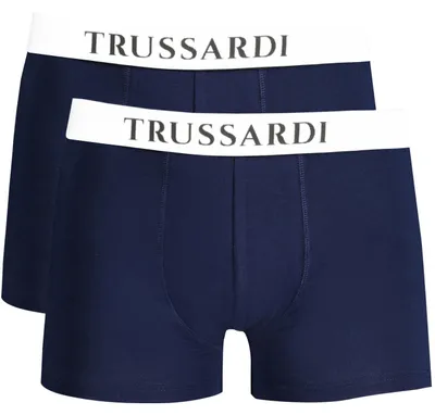 Produktbild von Herren Blau Boxershorts: Basic Doppelpack mit Elastischem Bund