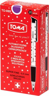 Zdjęcie produktu dla TOMA Długopis automatyczny S-fine fioletowy