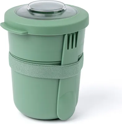 Zdjęcie produktu dla Pojemnik na żywność Amuse Lunchbox Duo ze szpikulcem - 450 ml + 150 ml - zielony