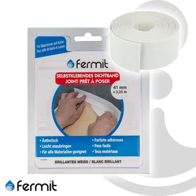 Produktbild von Fermit Wannenranddichtband 40 mm x 3,35 m 23042