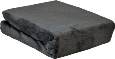 Produktbild von Spannbettlaken Winter Teddy Plüsch Samt Cashmere Fleece 90x200cm - 100x200cm: 1tlg. / Dunkelgrau